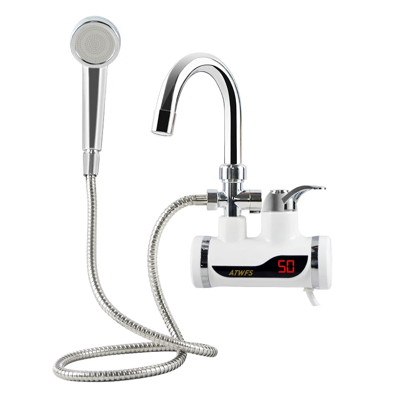 ATWFS Electric Instant Shower Water Heater Instant Hot Water Faucet Kitchen Electric  Tap Water Heating Instantaneous Heater - AliExpress