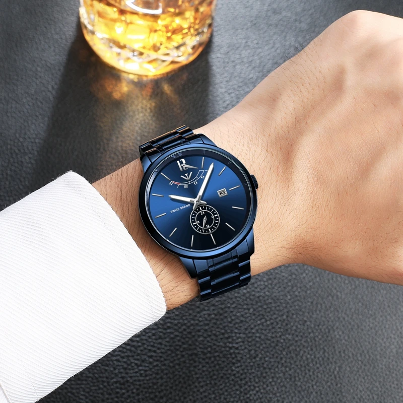 NIBOSI Relogio Masculino Relojes золотые часы мужские часы лучший бренд класса люкс спортивные кварцевые часы Бизнес водонепроницаемые наручные часы