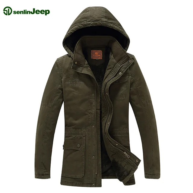 Cheap big discount for clearance slae senlinjeep men's winter coat , men's warm   coat jacket , men's warm outdoor jacket