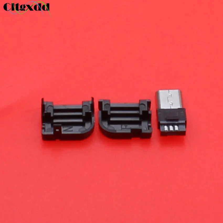 Cltgxdd 20 шт. микро USB 90 градусов штекер соединитель DIY Тип припоя провода разъем для