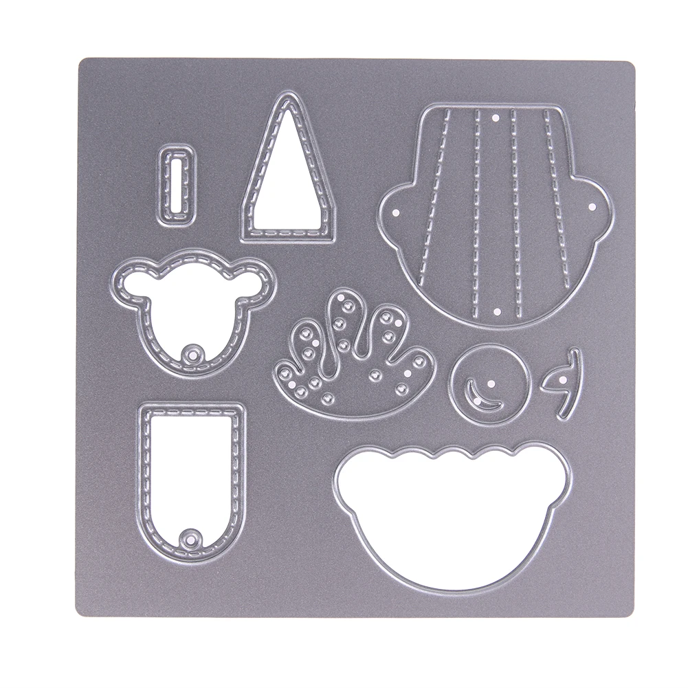 Sorvete De Metal Embossing Corte Morre Stencils Scrapbooking Álbum de fotos DIY Artesanais Decorativas Cortado Scrapbooking Morre Metal