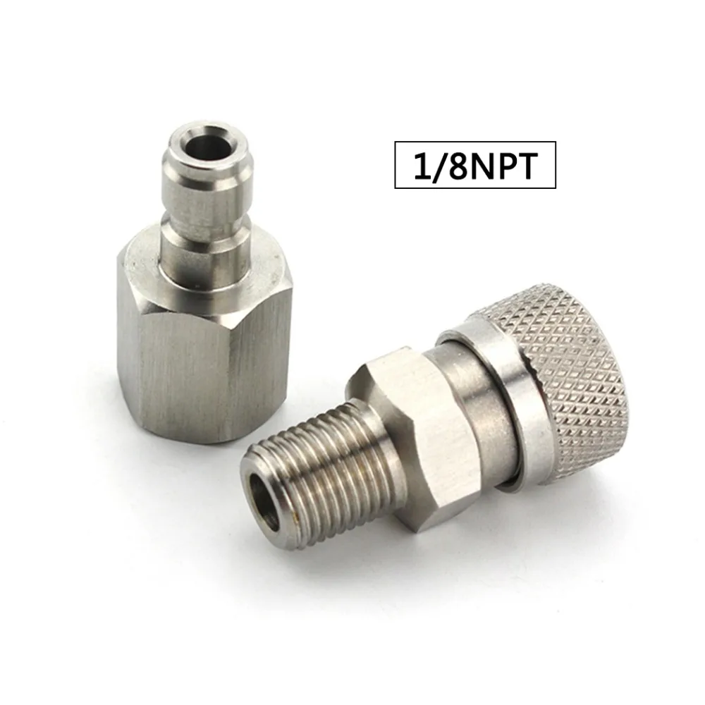 PCP ВВС Пейнтбол Нержавеющая сталь 1/8NPT розетка гнездовой разъем для штекера