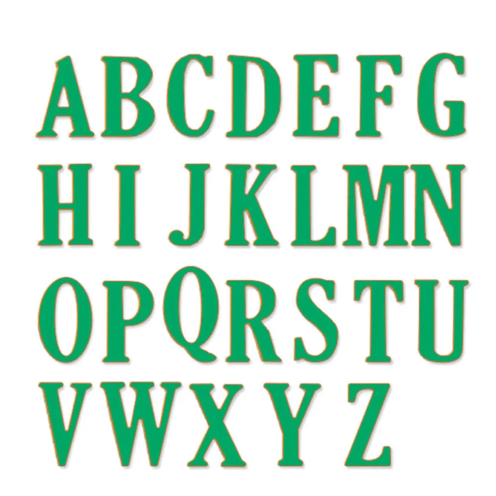 Wonderbaarlijk 26pcs/Set 5cm Large Letters A Z Alphabet Metal Cutting Dies VN-97