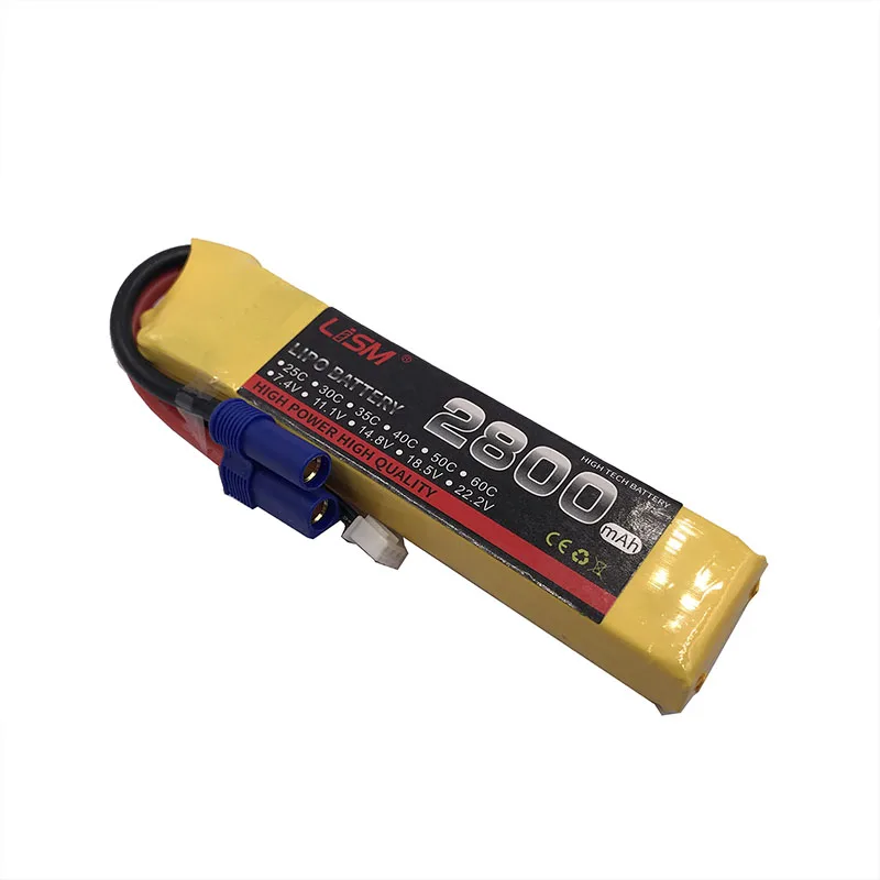 

2S Lipo Battery 7.4V 2800mah 25C Max 50C JST T XT60 Plug for RC Quadcopter Helicopter Airplane Car 1/16 Remote Toy AKKU#35Y18