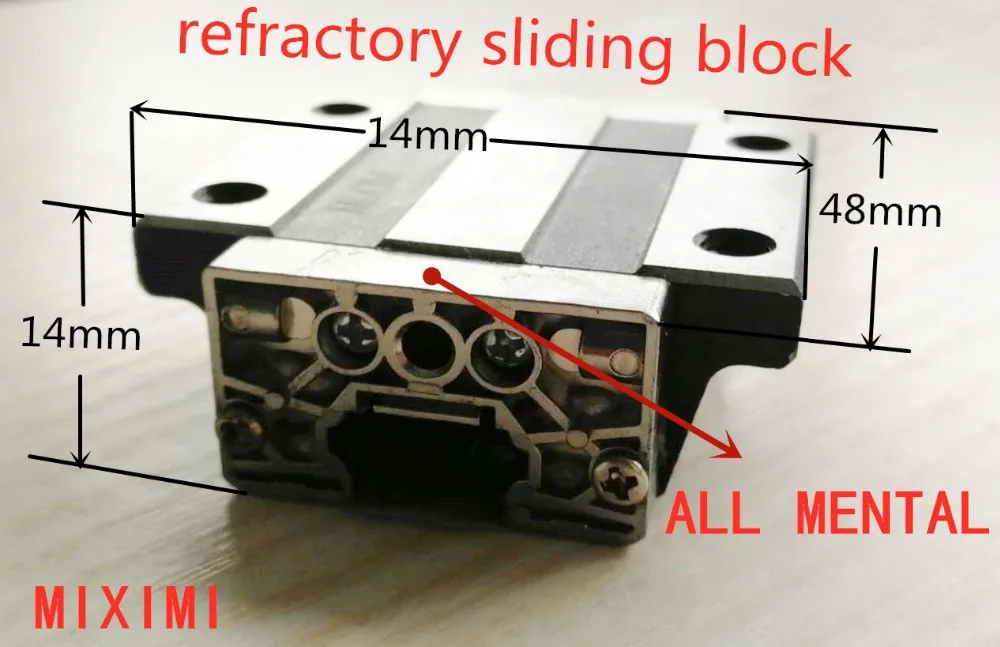 

MIXIMI HIGHTEMPERATURE&WIDENED&LIGHT sliding block HS15WT professionally made heat resistant match linear guide HIWIN EGH15R