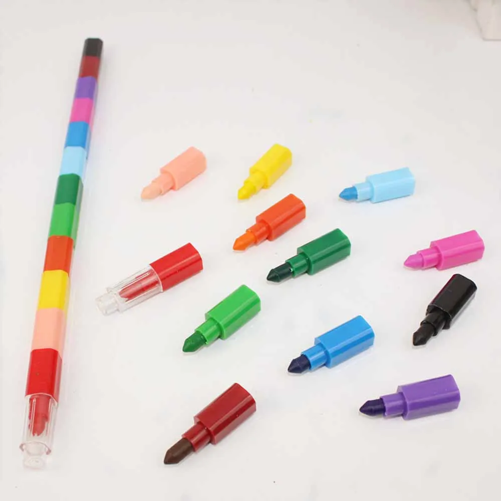 6 шт./партия карандаш творческие строительные блоки карандаш Kawaii Граффити ручки для живописи корейский Канцелярские студент для детей