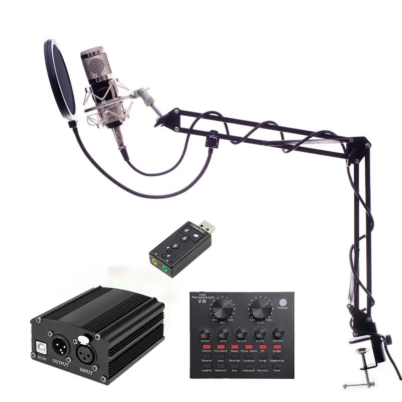 BM 800 Professional Condenser Audio 3.5mm Wired Microphone