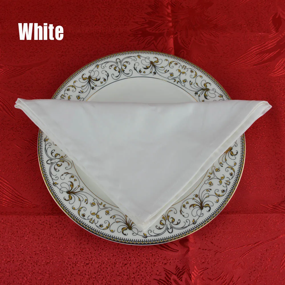 50 ピース ロット 19 スクエア綿 100 白折りたたみ布テーブルナプキンホテルレストランウェディングパーティー宴会テーブル装飾 Cloth Table Napkins Table Napkinnapkin For Table Aliexpress