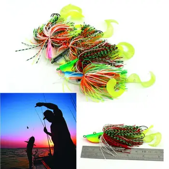 

2017 NEW fishing pesca 2pc Mixed Large Metal Lead Head Jigs Fishing Bait Buzzbaits Ink Fish Hook SEPTEMBER21