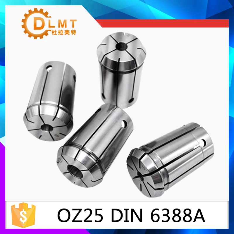 Пружинный цанговый патрон OZ25 DIN 6388A диапазон от 3 4 5 6 7 8 9 10 11 12 13 14 15 16 17 18 19 20 21 22 23 24 до