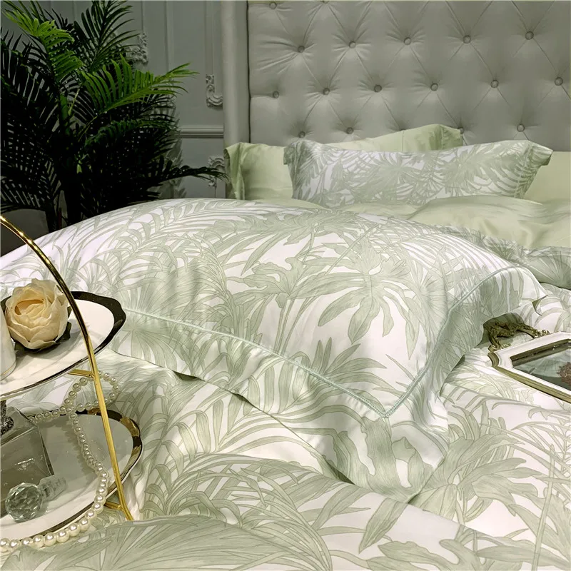 Летнее Европейское постельное белье наборы королевского размера tencel постельное белье пододеяльник простыня наволочки