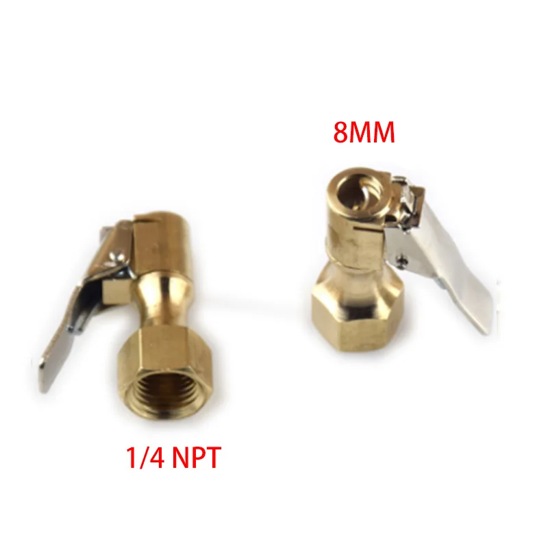 1PCS Car Tire Tyre Inflator Tool Copper Valve Stem Connector Clip on