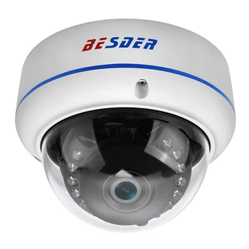 

BESDER Full HD 1080P Hi3516C+IMX291 IP Camera P2P ONVIF Motion Detection Metal Case Vandalproof CCTV Security Dome Camera XMEye