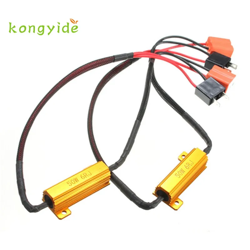 

Car Light Resistor 2X H7 50W 6Ohm Car LED DRL Fog Turn Singal Load Resistor Canbus Error new hot drop shipping apr13