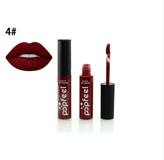 thumbnail image 1 of New 12 Color Liquid Waterproof Elegant Matte Smooth Lipstick Lip Stick Lipgloss Long Lasting Sexy Nude Lip Gloss P128#, 1 of 5