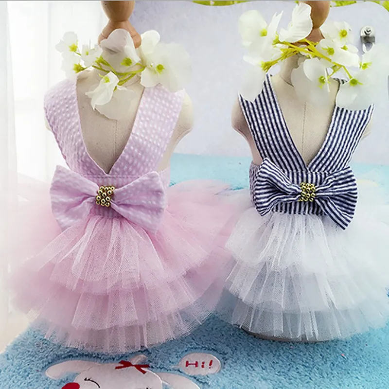 

Dog Clothes For Small Dogs Dress Spring Summer Puppy Small Dog Lace Princess Chihuahua Dog Mascotas Roupa Pet Cachorro dresses