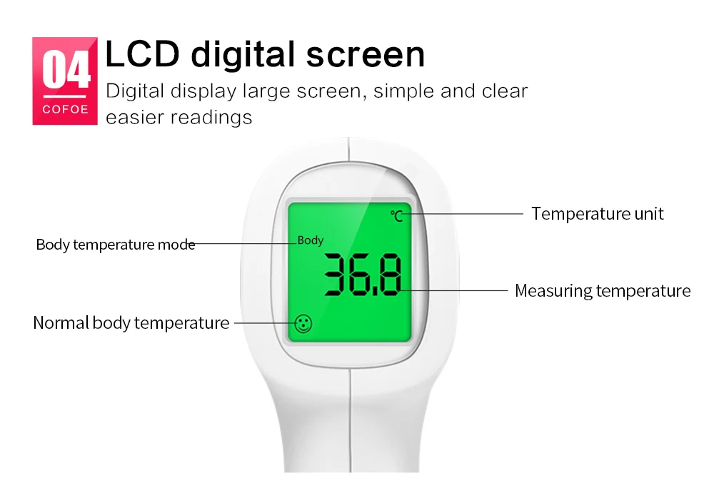 1 шт. Инфракрасный Электрический термометр, цифровой ЖК-индикатор, Бесконтактный пистолет в форме младенца, прибор для измерения температуры тела