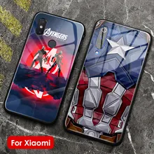 Капитан Америка мягкий силиконовый стеклянный чехол для телефона, чехол для Xiaomi mi 8 9 SE mi x 2 2s 3 Red mi Note 5 6 7 8 Pro