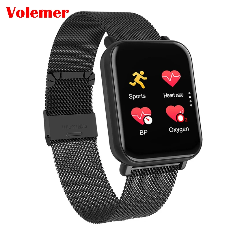 

Volemer R6 Smart watch Heart Rate Monitor Fitness Tracker Smartwatch Call Reminder Message Push Music Control Waterproof clock
