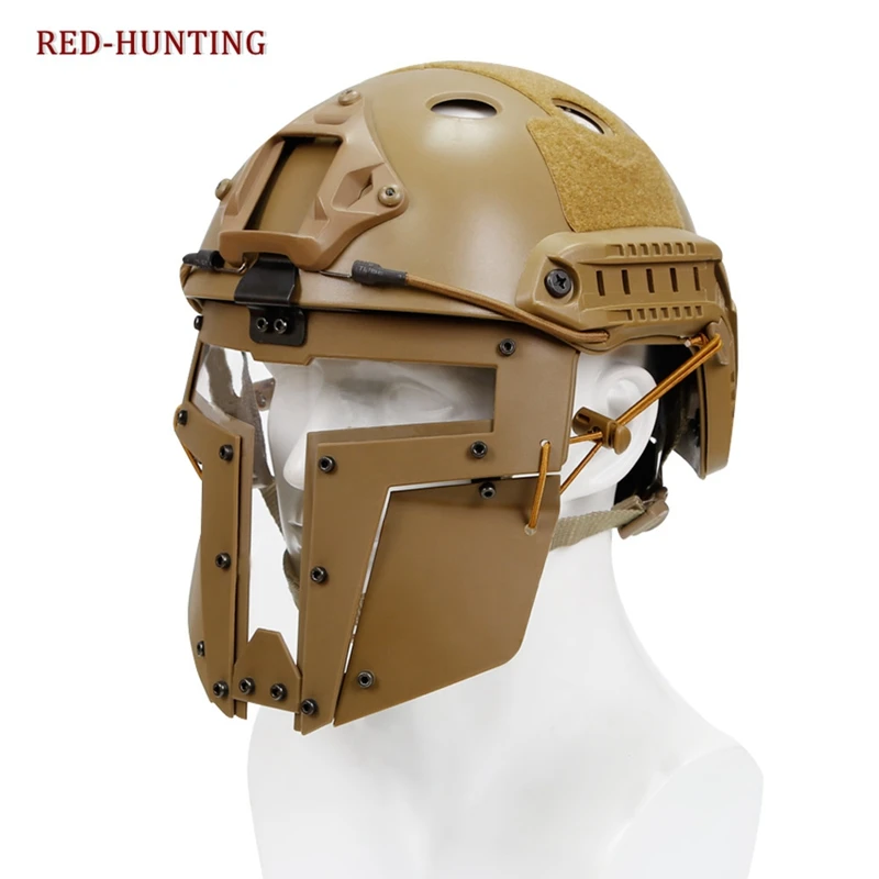 Высокое качество страйкбол тактическая маска полная лицевая стальная маска Быстрый Шлем маска