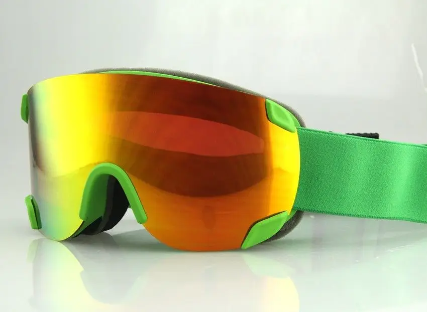 Men and women Ski mask Green Ski Glasses fashion Cool lens Low price