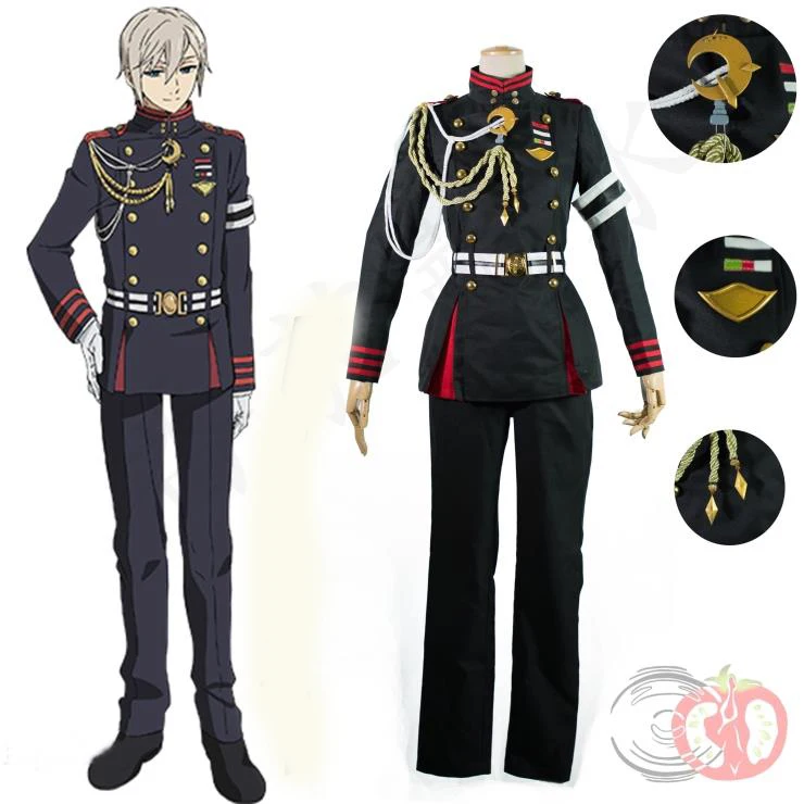 

Seraph of the End Owari no Serafu Shinya Hiragi Cosplay Costume Uniform All Size 11