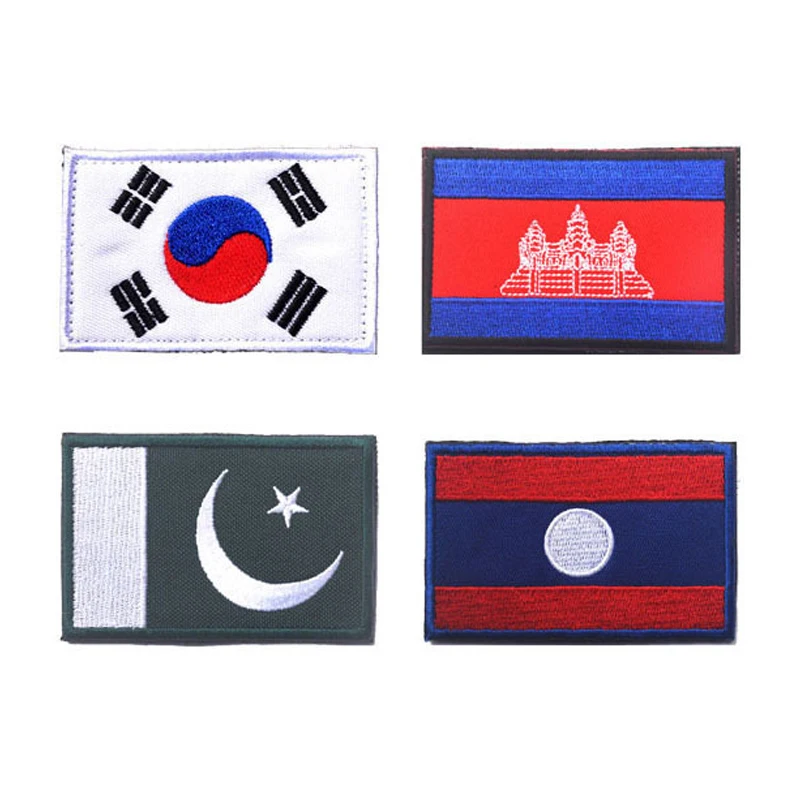 Азиатский Израиль, Япония, Сингапур, Турция, Индия, индонезийский, Камбоджа, Катар, Оман, ОАЭ, Ираком, Северной Кореей, флагом, вышивкой, нашивками