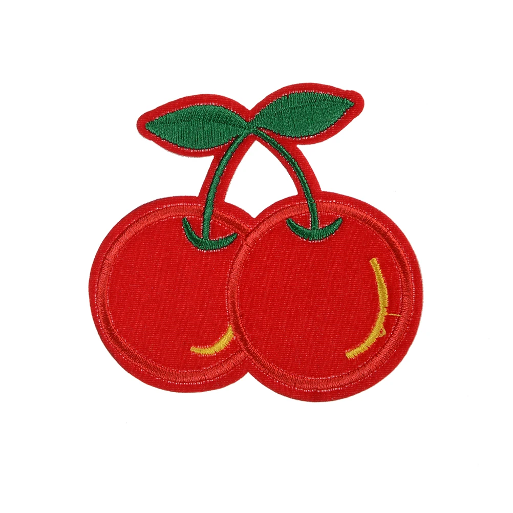 

1PCS New Cherry Patches DIY Applique Embroidered iron on patches for clothes