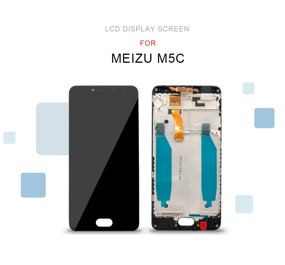 Для Meizu M5C ЖК-дисплей сенсорный экран с рамкой дигитайзер сборка Замена для Meizu M5C дисплей Meizu M5C экран M710h