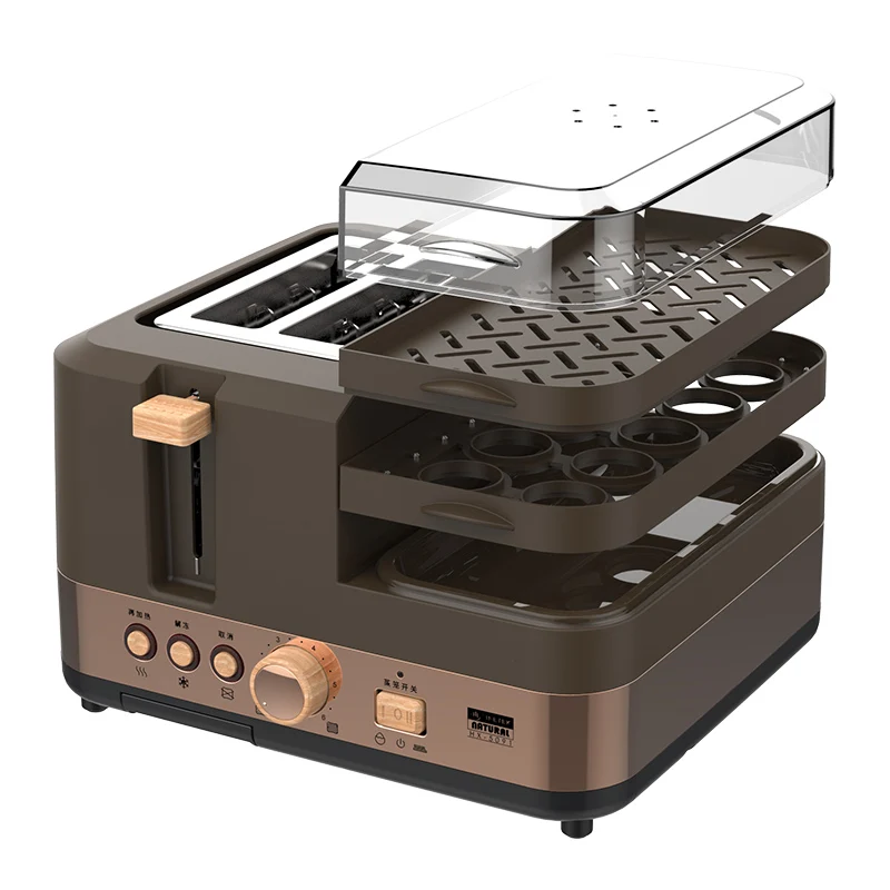 Multifunction Breakfast Toasters Omelette Steamed Egg Toaster Automatic
