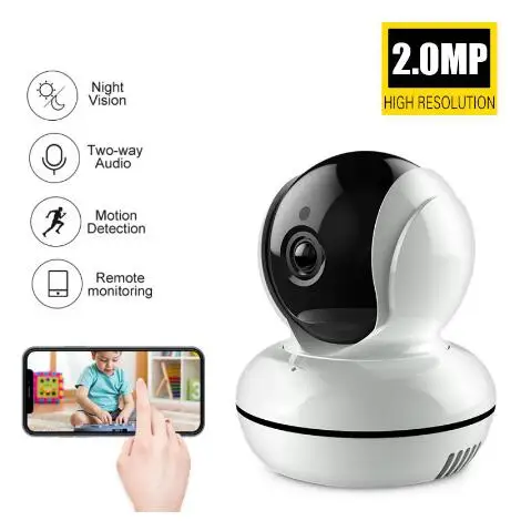 

New Version Wifi Ip Camera Network Wireless 2.0mp Hd Cctv Security Home Baby Monitor