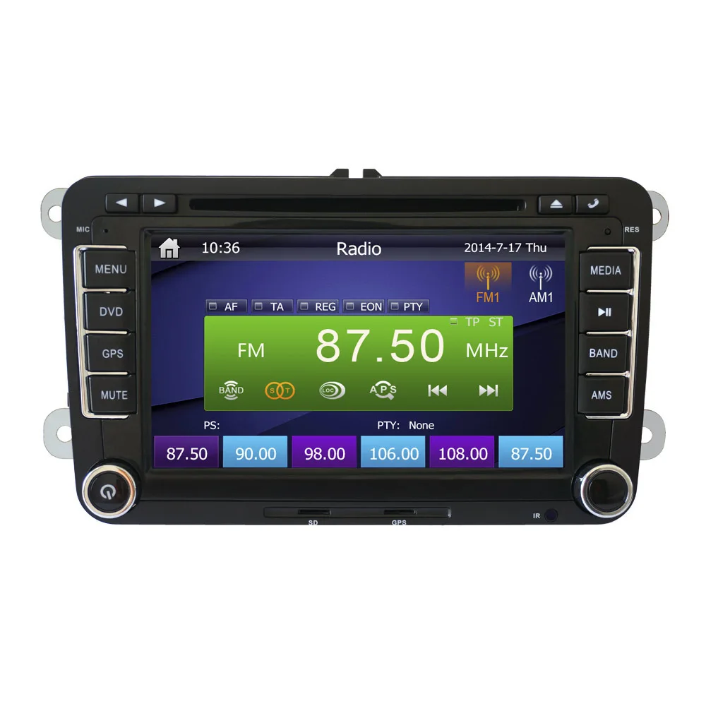 Excellent 2 DIN CAR Radio player  Car DVD for Volkswagen VW Passat /GOLF/ Beetle/EOS/TIGUAN Multimedia Palyer with GPS 7inch Touch Screen 2