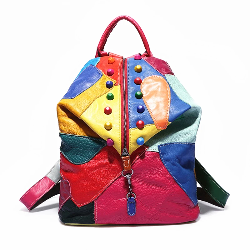 High Quality 100% Genuine Leather Backpack Women Bags Cowhide Leather Bag Mochila Feminina Preppy Style School Backpacks High Quality 100% Genuine Leather Backpack Women Bags Cowhide Leather Bag Mochila Feminina Preppy Style School Backpacks