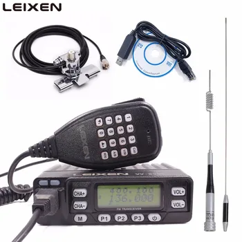 

LEIXEN LX VV-898S Dual Band VHF/UHF 5W/10W/25W Two Way Radio Mobile Ham Radio With USB Programming Cable+ Dual Band Antenna Set
