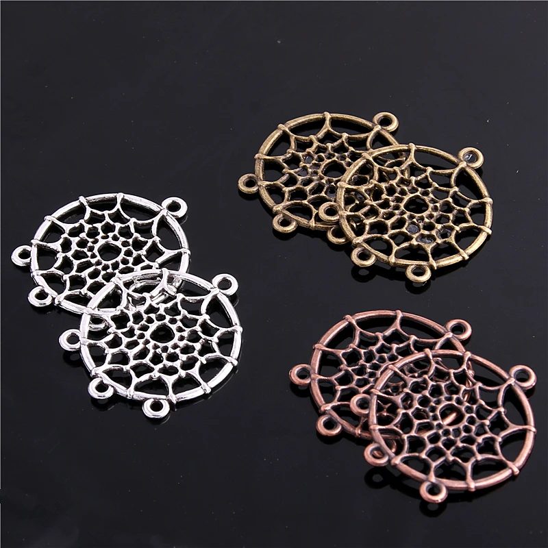 Винтажные Подвески Ловец снов из цинкового сплава 20 шт. 29*34 мм оптовая продажа