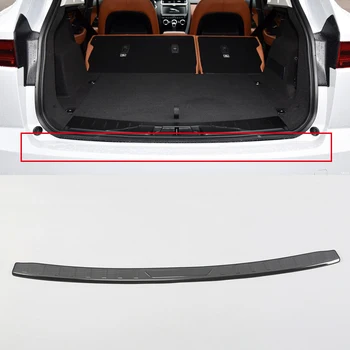 

for Jaguar E-Pace 2017 2018 BLACK Exterior Outter Rear Bumper Protector Plate Cover Trim Accessories Trim 1pcs