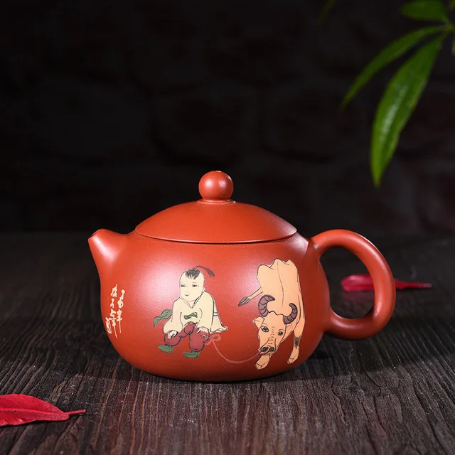 

230ml Genuine Yixing Zisha Tea Pot Famous Handmade Raw Ore Zhu Mud Lotus Seeds Xishi Teapot Kung Fu Tea Kettle Free Shipping