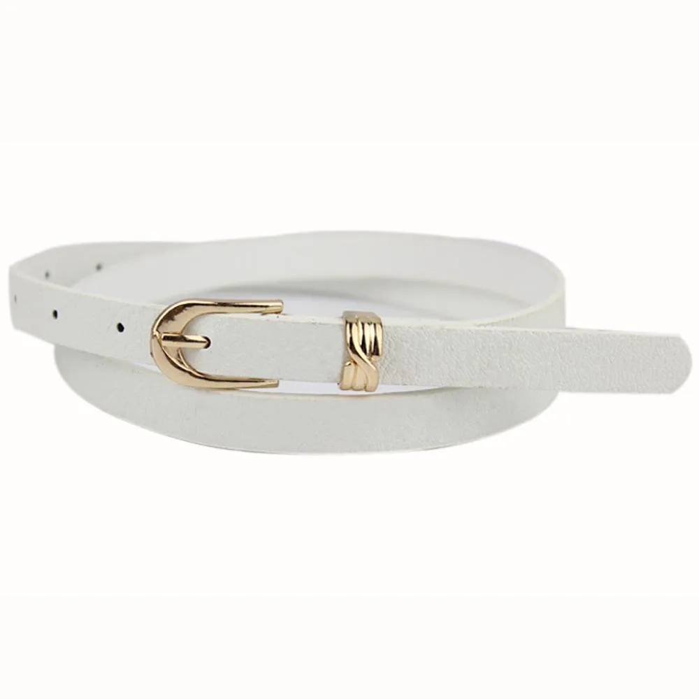 2018 Hot Sale New Fashion font b Elegant b font Fashion Women Belt Candy Color Leather