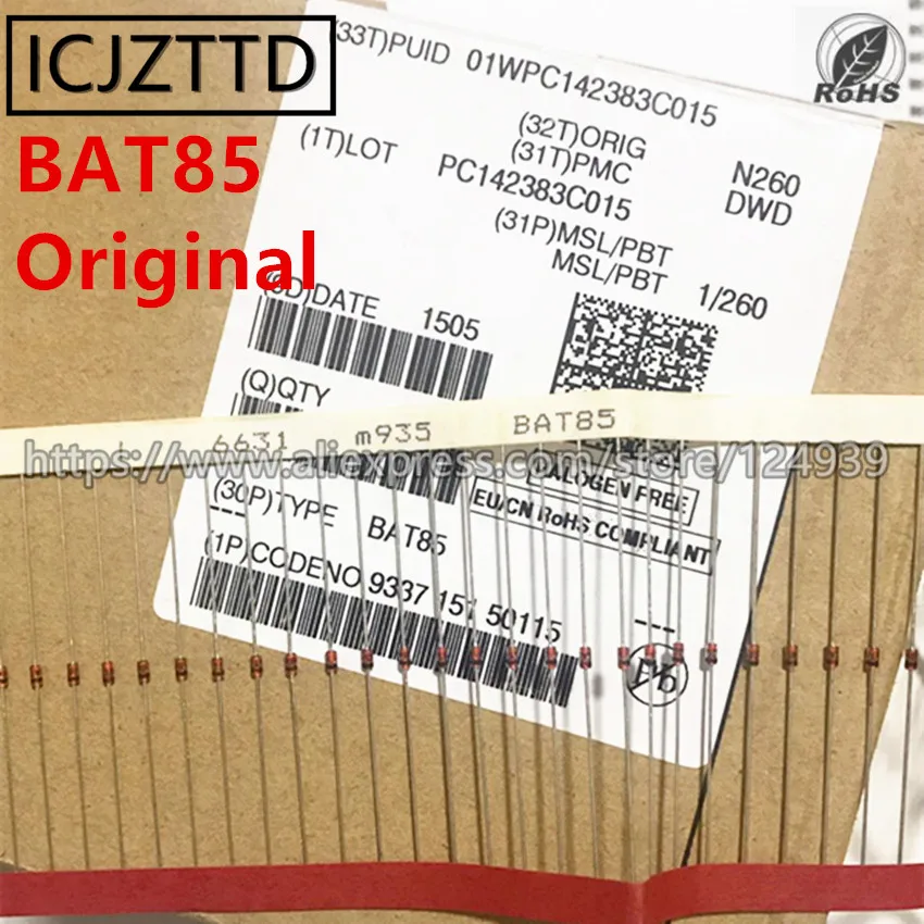 BAT85 DO 35 DO35 BAS85 LL34 30V 200MA LLDS SOD80 SOD 80 новый оригинальный|Индукторы| |