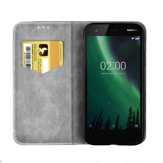 Flip Cover For Nokia 2 TA-1035 Case Business Leather Wallet Card Stand Magnetic Book Cover For Nokia 2 TA-1029 Phone Cases Capa