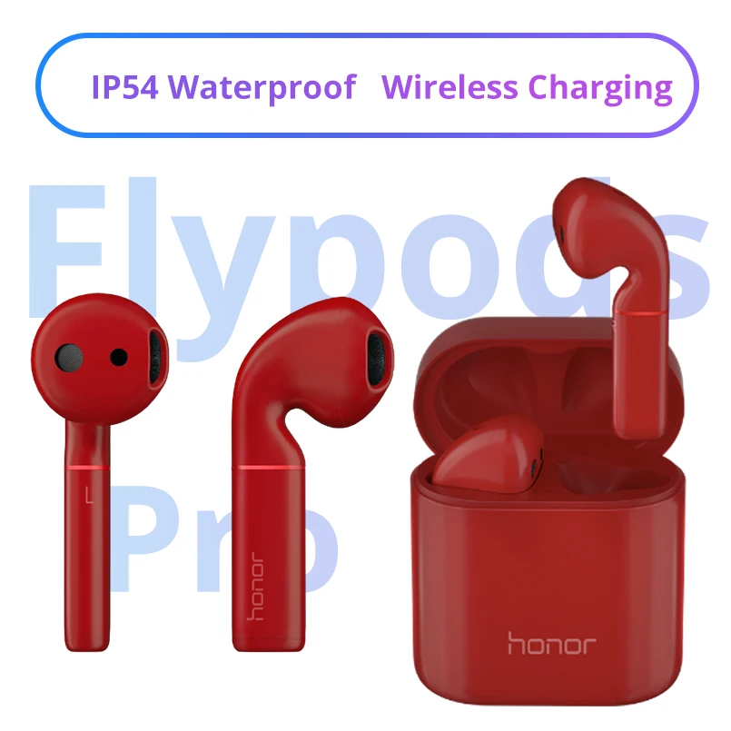 

HUAWEI HONOR FlyPods Pro TWS Wireless Bluetooth Headset IP54 Waterproof Bluetooth 5.0 Tap control Wireless charging Earphone