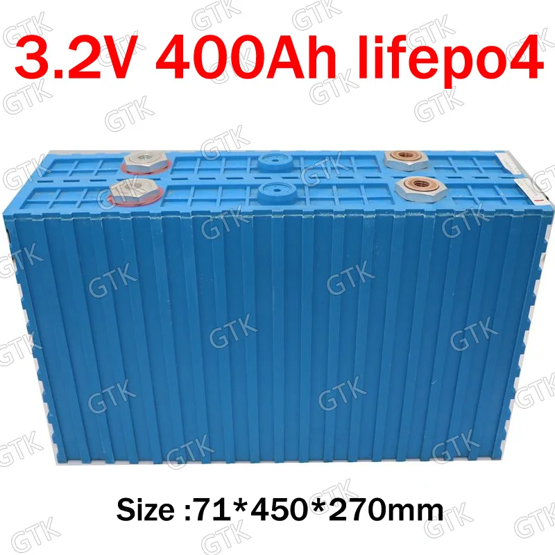 

4pcs Lifepo4 3.2V 400AH lithium battery real capacity 430Ah for diy 48V 12V 24V solar energy storage Inverter backup power RV