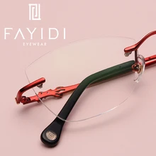 Металлические оправы для очков женские Компьютер Чтение близорукость чистой объектива бренд дизайнер super light Ретро зрелище кадров# F134