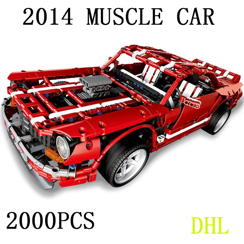 

Legoed Technic Series The 2014 Muscle Car Furious scale Dodge Toys Cars Models Legoing Building Block Boy Christmas Gift LepinS