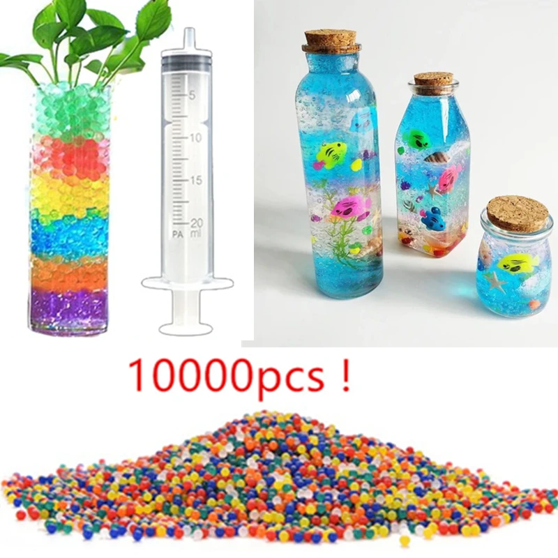 10000 pcs Colored Orbeez Hydrogel Balls Crystal Water Paintball Gun Bullet Grow Water Beads