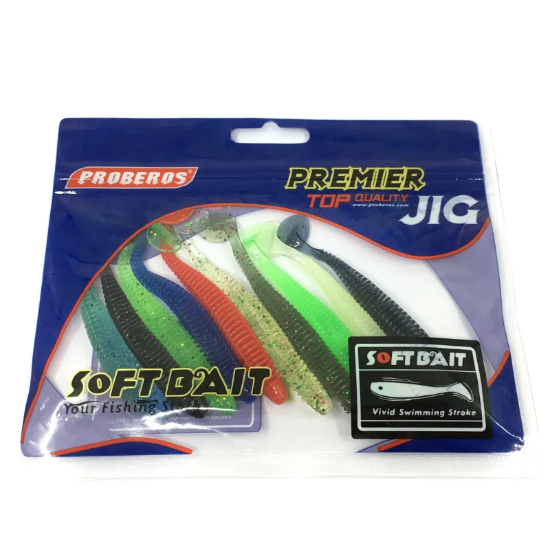 KMRESA 10 шт. искусственная Мягкая наживка 2,4 г/8,5 смjapan Shad Worm Swimbaits Jig Head Fly Fishing силиконовая резиновая рыбка