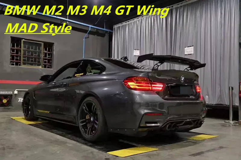In Stock// F8X M3 M4 M2 Rear Spoiler MAD Style Carbon Fiber GT Wing