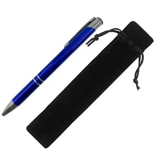 20 шт Персонализированная металлическая шариковая ручка с гравировкой, персонализированный свадебный подарок, свадебный подарок, настраиваемый рекламный подарок - Цвет: Royal blue bag-B