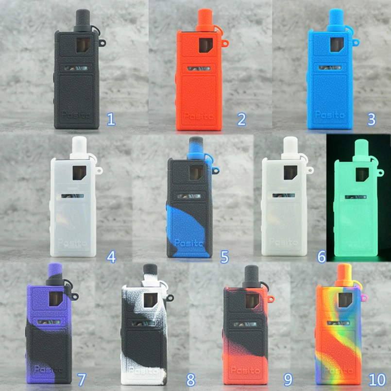 

20pcs Silicone Case for Smoant Pasito Vape Pod Kit Protective Silicone Skin Sleeve Cover Shield Wrap for Cloupor