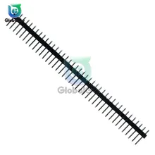 3 шт./лот 40 Pin 1x40 Однорядный Мужской 2,54 ломаемый штыревой разъем полосы для Arduino черный
